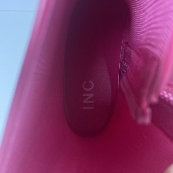 INC International Concepts Pink Square Toe Block Heel Rain Boots Size 10 NWOB - Picture 9 of 12